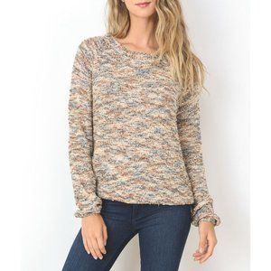 Gilli Womens Knit Crew Neck Sweater Earth Tone Colors